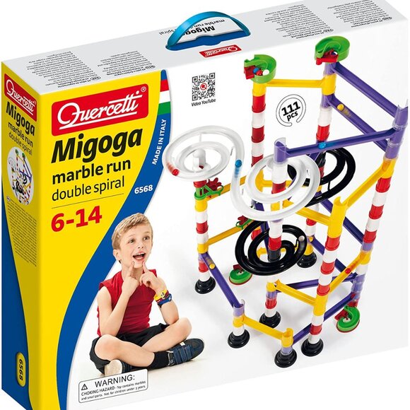 Quercetti  111 Pcs Migoga Marble Run Double Spiral  New Sealed 6-14 Years Old - Picture 1 of 14